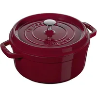 Staub Cocotte 40502-277-0 rund 26 cm 5,2 Liter, Pfanne + Kochtopf, Rot