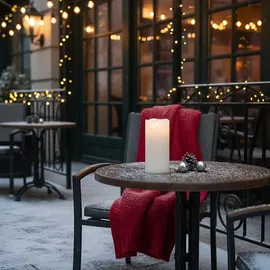 Star Trading Flamme Grand Stumpenkerze 40 cm weiß