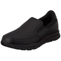 SKECHERS Nampa Groton Slipper, Black Synthetic/Pu, 42 EU