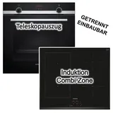 Siemens PREMIUM Herdset Siemens Backofen ecoClean+Induktionskochfeld Booster autark 60cm