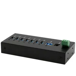 EXSYS EX-11247HMS 7 Port USB 3.2 Gen 1 HUB Din-Rail Kit und Wand VIA VL813 Chipset