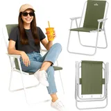 outtec Campingstuhl Faltbar Olive