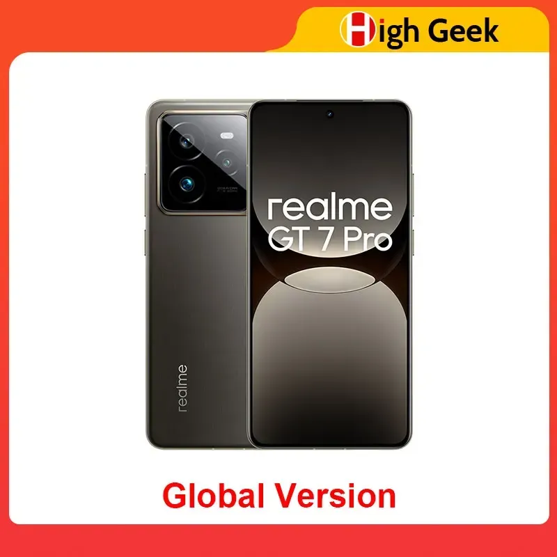 Globale Version realme GT 7 Pro 5G Smartphone Snapdragon 8 Elite AI Ultraklare Snap Kamera RealWorld Eco2 Display 6500mAh Akku 120W Charge NFC AI Smartphone