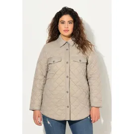 Ulla Popken Steppjacke in mittelgrau | 50-52