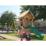 Hy-Land Spielgerät Q2S mit Rutsche und Doppelschaukelanbau Premium Douglasie