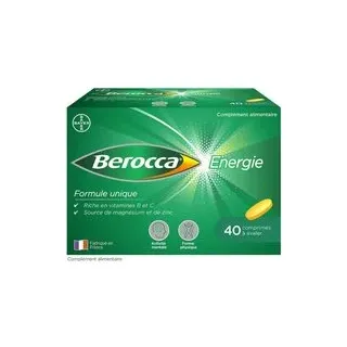 Berocca® Energie Multivitamines et Minéraux aide à réduire la fatigue Capsule(S) 40 pc(s)