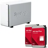 Synology DS223j 16 TB (2 x 8 TB WD Red Plus)