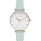 Olivia Burton Queen Bee Mint und Gold Leder 34 mm OB16AM143