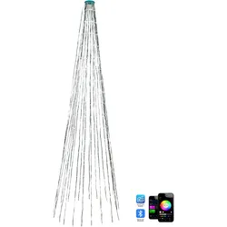 Smart LED Lichterkette 400 Lichter mehrfarbig mit App-Steuerung 200 cm SAARLOQ