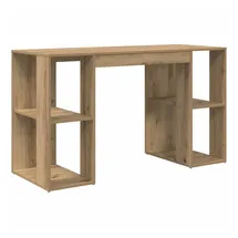 vidaXL Schreibtisch mit Stauraum Eiche Holzwerkstoff Standard