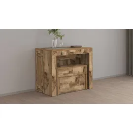 Dmora Crispin Konsolentisch 66 x 25 x 45 cm Ahorn