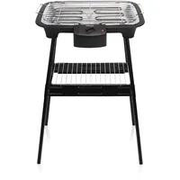 Tristar elektrischer Tisch- und Standgrill - 38x22cm Grillfläche, inkl. Grillrost, regelbare Heizstufe, 2000 Watt, BQ-2883