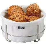 GEFU BRUNCH Brotkorb Baumwolle/Edelstahl Weiß