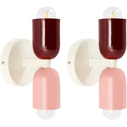 Wandlampe 2er Set TOPI Metall Bunt
