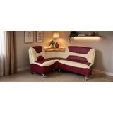 RODNIK Eckbank mit Stauraum Arabika (Bordeaux-beige, Kunstleder)