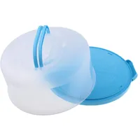 Tubayia Kunststoff Kuchenbox Tortenbox Kuchenbehälter Stoßfest Wasserdicht Kuchentransportbox (Blau)