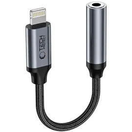 TECH-PROTECT Lightning auf 3,5 mm Adapter Schwarz