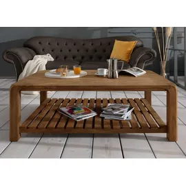 Massivmoebel24 Couchtisch Sheesham Braun 120 x 80 x 45 cm
