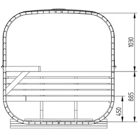 FinnTherm Ellipso inkl. 6 kW Ofen + int. Steuerung