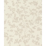 Rasch Textil Rasch Vliestapete Welcome Home 653847 - Beige mit Blumen Floral 10.05 x 0.53 m