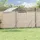 vidaXL Outdoor-Hundezwinger mit Dach 10 x 6 x 2,5 m Stahl Silber