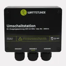 WATTSTUNDE NVS Umschaltstation 16A Netzvorrangschaltung Weiß