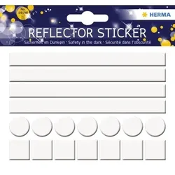HERMA Reflektorsticker 19198 Neutral sortiert 18 St./Pack.