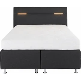 Westfalia Schlafkomfort Boxspringbett 140 x 200 cm H3 Grau