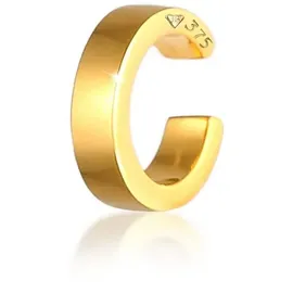 ELLI PREMIUM Ohrklemme Earcuff Ohrklemme Single 375 Gelbgold goldfarben