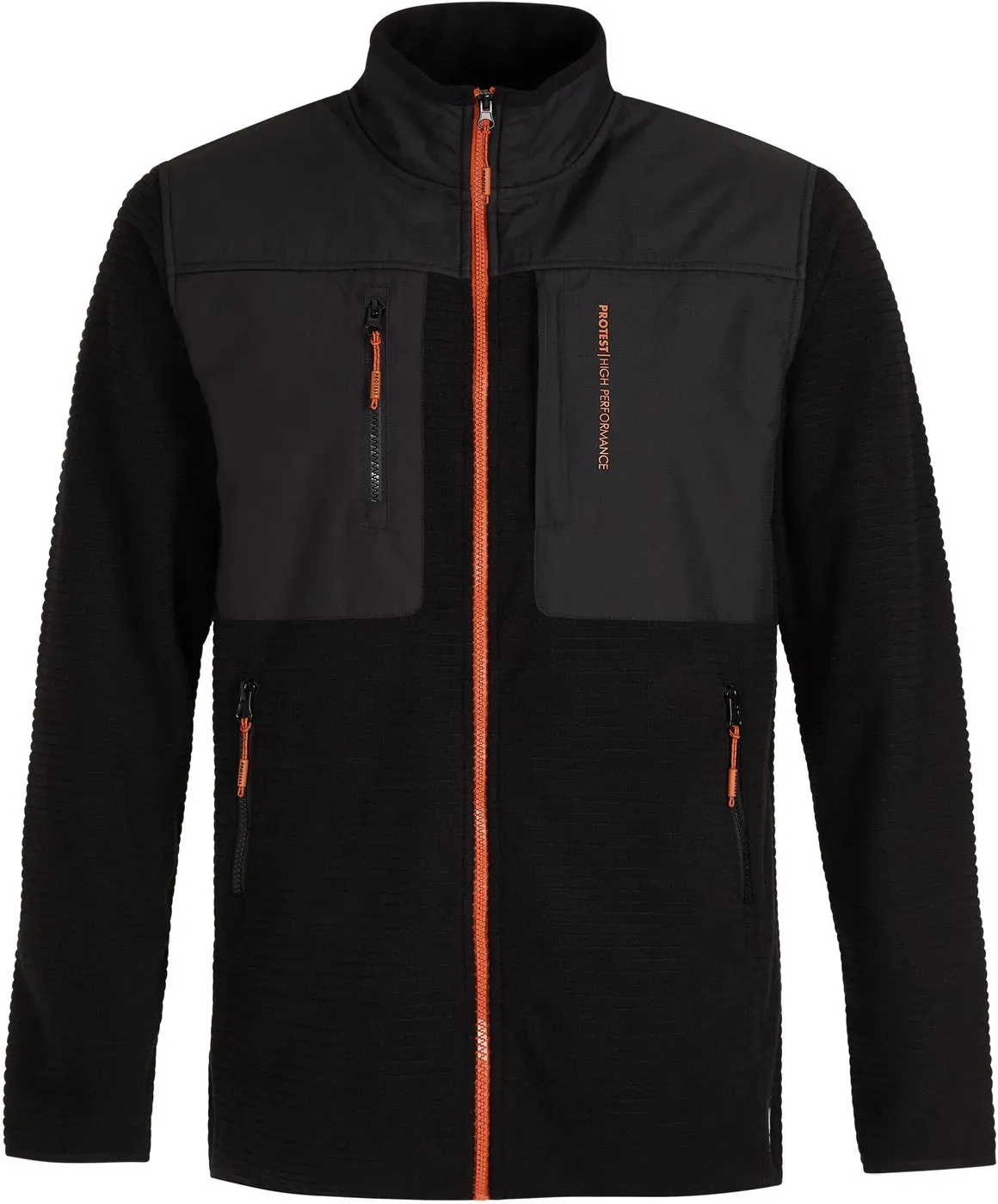 PROTEST PRTVANERN full zip top, True Black, XXL