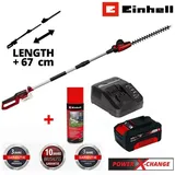 Einhell Akku-Heckenschere Teleskop-Heckenschere GC-HH 18/45 Li T mit Akku 4.+Pflegespray