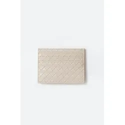 Gina Tricot - Braided card holder - portemonnaies - Beige - ONESIZE - Dame - Beige - ONESIZE