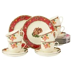 Seltmann Weiden Marie-Luise Weihnachtsnostalgie Kaffeeservice 18tlg.