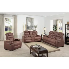 Atlantic Home Collection Couch 2-Sitzer braun