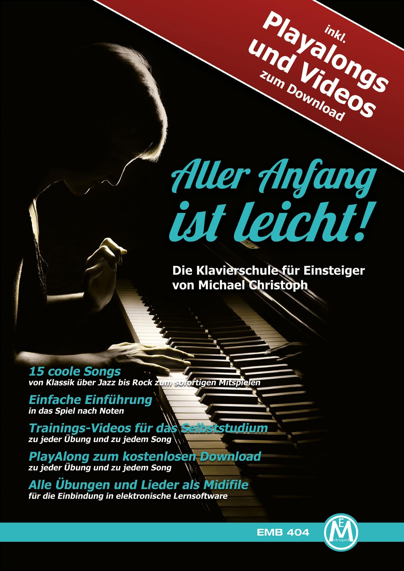 Michael Christoph "Aller Anfang ist leicht" Klavierschule + Playback-Downloads