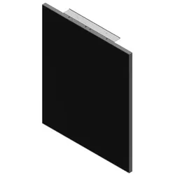 Buderus Blende aus Glas, Schwarz 8737707791