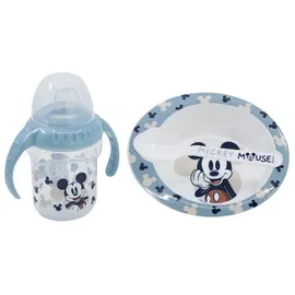 Disney Mickey Mouse Baby Geschenkset 3-teilig Trinkbecher, Schale & Löffel | Gr.: onesize