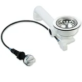 keenberk Universal Raumspar-Ablaufset 70 mm Farbe Silber