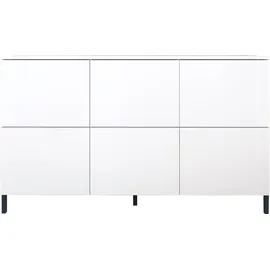 borchardt Möbel Haama 139 x 80 x 35 cm verstellbare Böden / weiß matt