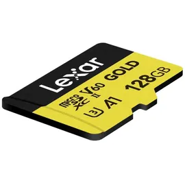 Lexar Gold MicroSDXC, UHS-II, U3, V60 Professional Speicherkarte 128 GB