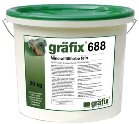 gräfix 688 Mineralfüllfarbe fein - 20 kg Eimer