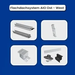 Solar-Hook All In One Flachdach Montagesystem (für 2 Module)