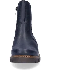 Rieker Damen Chelsea Boots Z3561, Frauen Stiefeletten,Booties,halbstiefel,Kurzstiefel,uebergangsschuhe,uebergangsstiefel,blau (14),41 EU