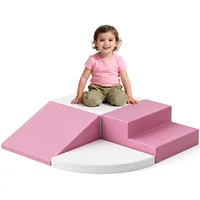 styplz Klettergerüste Indoor Klettergerüste für Kinder Rosa/Weiß