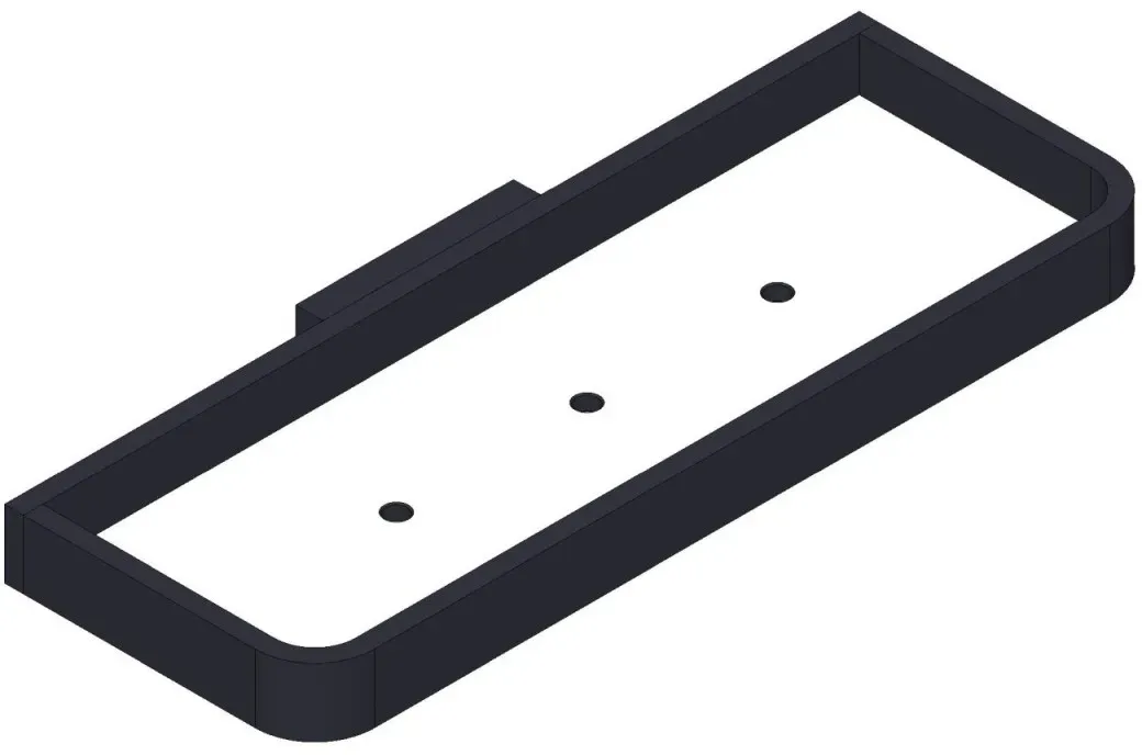 Giese Dusch Konsole schwarz matt mit Schichtstoff (HPL) in weiss, 30826-14 30826-14
