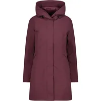 CMP Woman Coat FIX Hood burgundy 36