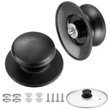 OXDASW 2 Stück Topfdeckelgriff,Topfdeckel Griff Universal,Topfgriffe,Topfgriff,Ersatzteile Für Deckel,Topfdeckelknopf,Deckelknopf,Topfdeckelgriff Ersatz,für Topfdeckel,Kasserolle,Ersatzknöpfe