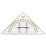 Herlitz Geometrie-Dreieck klein mit Griff, 1 Stück in Klarsichtpackung