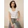TAMARIS V-Shirt Beige/Weiß 32/34