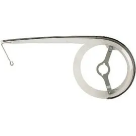 HESLING Kettenschützer "Cambio" , 1-flügelig, Kunststoff, inklusive Zubehör, transparent mit schwarzer Deckleiste, bis 48 Zähne, Ø 22cm